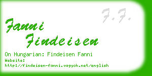 fanni findeisen business card